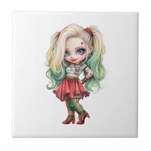 A Cute Girl Halloween Design Collection 9 Tile