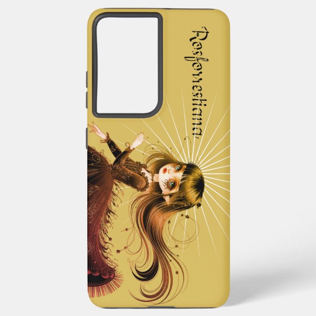 A cute gothic girl Phone Case (Back)