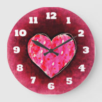 A Cute Hand Drawn Pink Heart on a Grunge Texture
