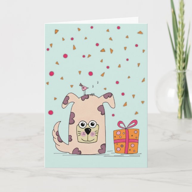 A cute Happy Birthday Card (Front)