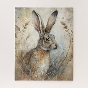 A Cute Hare in Forest Jigsaw Puzzle