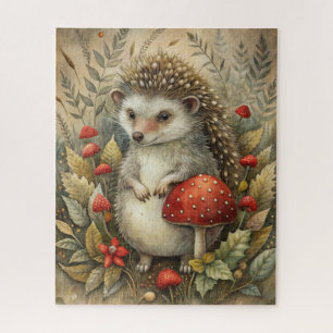 A Cute Hedgehog in Forest Jigsaw Puzzle