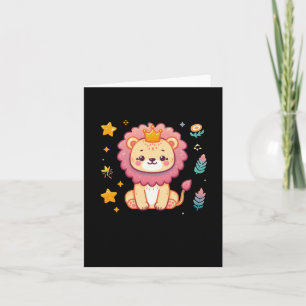 A Cute Lion Sticker  Card