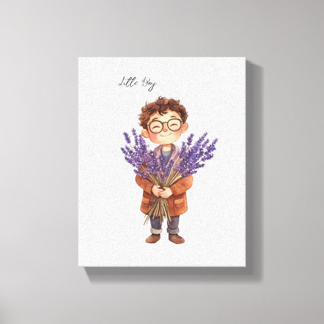 A Cute Litte Boy Canvas Print (Front)
