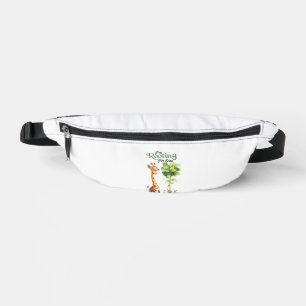 A Cute Little Giraffe With The Tree, Rooting For Y Fanny Pack