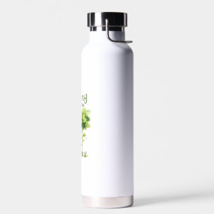 A Cute Little Giraffe With The Tree, Rooting For Y Water Bottle