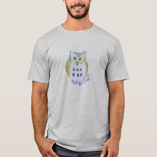 A Cute Little Owl - Watercolor Pencils T-Shirt