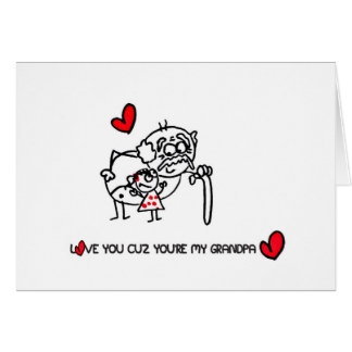 A cute love card for your Grandpa!