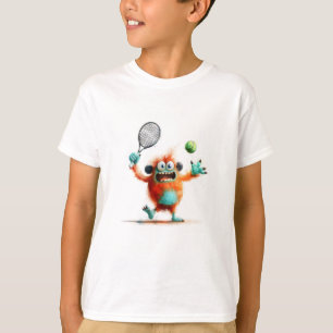 A cute monster playing tennis T-Shirt