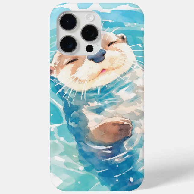 A Cute Otter Watery World Case-Mate iPhone Case (Back)