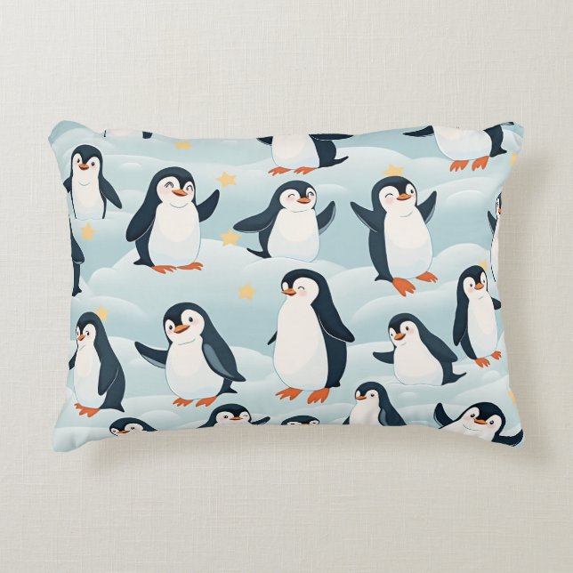 a cute penguin pillow (Front)