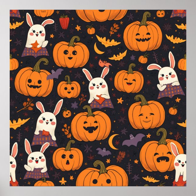 a cute poster for Halloween (Front)