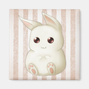A Cute Puffy Kawai Bunny Rabbit Magnet