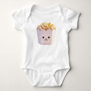 A Cute Tub of Popcorn Baby Bodysuit