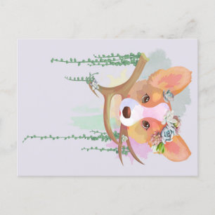 A Cute Watercolor Corgi Holiday Gift