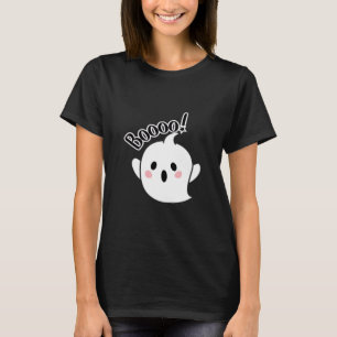 A Cute White Boo Creative Casual T-Shirt