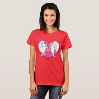 A Cute White Cat Couple Are Dancing With Love T-Shirt