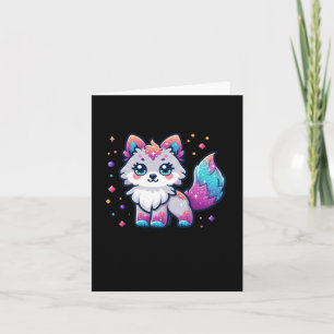 A Cute Wolf Sticker  Card
