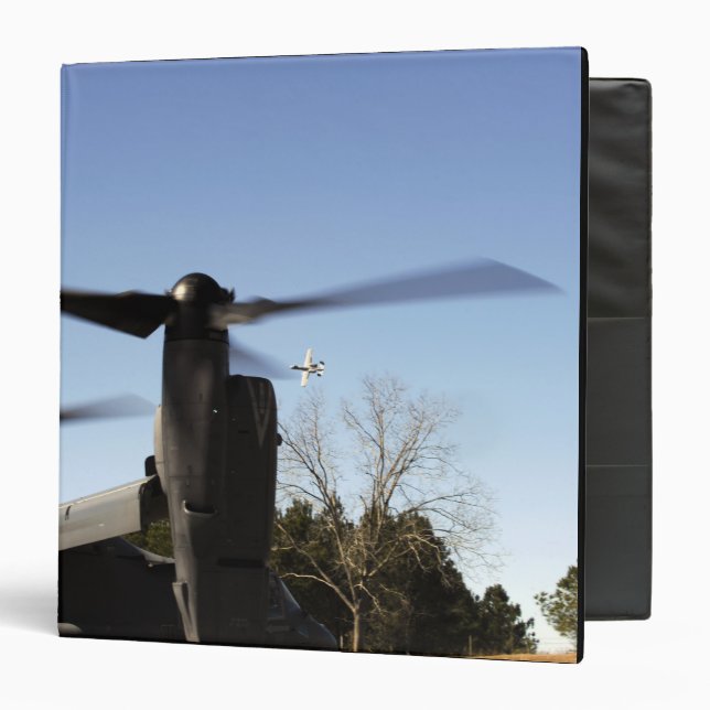 A CV-22 Osprey prepares to take off Binder (Front/Inside)