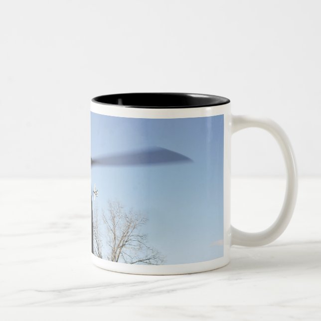 A CV-22 Osprey prepares to take off Two-Tone Coffee Mug (Right)