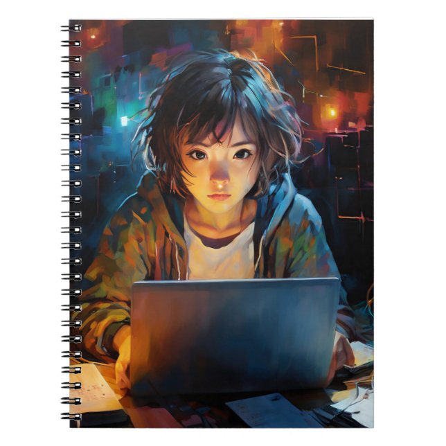 A Cybersec girl Notebook (Front)