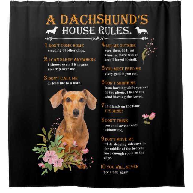 A Dachshund's House Rules (Front)