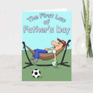 A Dad at rest Father's Day Card