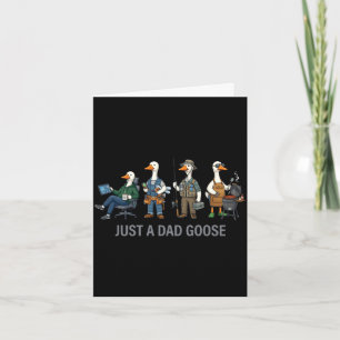 A dad goose funny silly duck fathers day grilling card