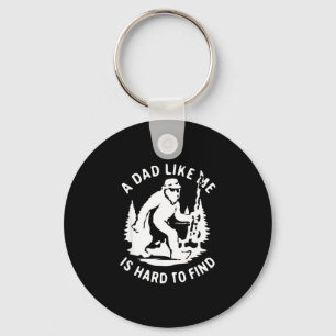 A dad like is hard to find funny fishing father's keychain