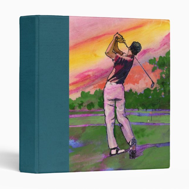 a dads golf Scrapbook Binder (Front/Spine)