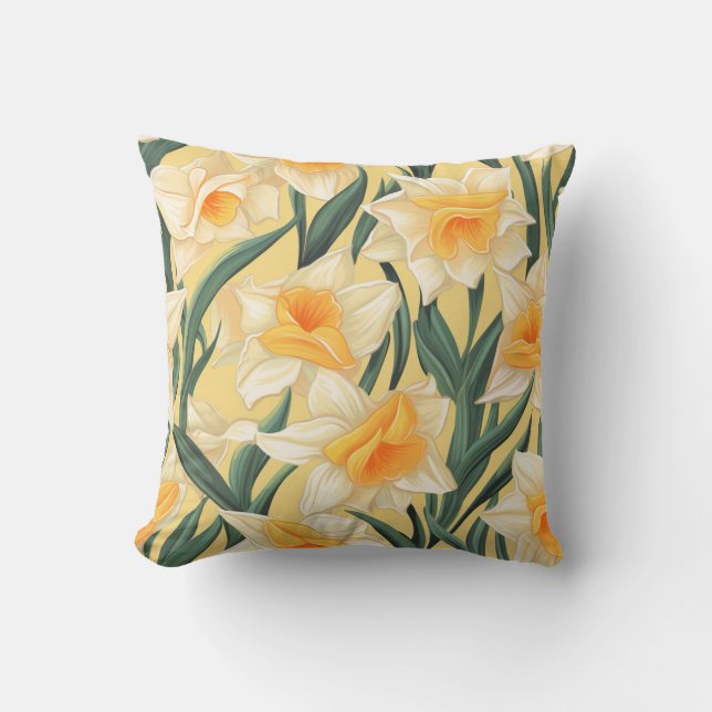 a daffodil cushion (Front)