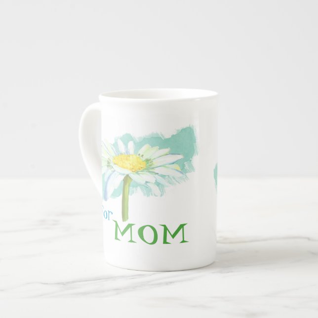 A Daisy For Mom Bone China Mug (Front Left)