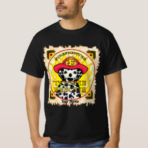 A Dalmatian Firefighter T-Shirt
