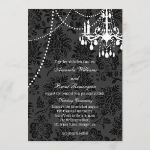 A Damask Victorian Wedding Invitation 2