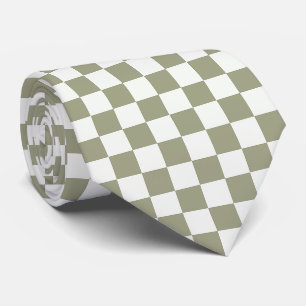 À damiers Cravate minimaliste