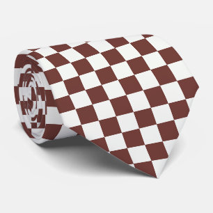 À damiers Cravate minimaliste