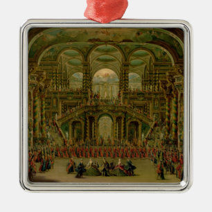 A Dance in a Baroque Rococo Palace Metal Ornament