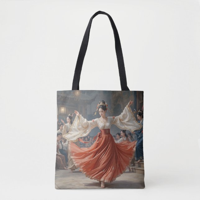  A dancer dancing to music tote bag (Front)