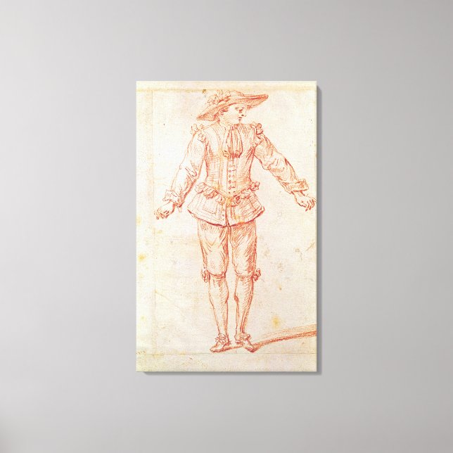 A Dancer from the Paris Opera Canvas Print (Front)