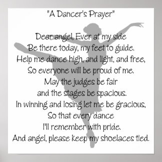 A Dancer's Prayer Dance Poster