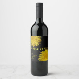 A Dandelion 1 | Home Brewed Dandelion Wine Custom Wine Label
