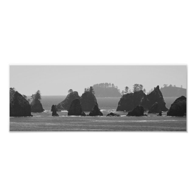 A Dark Coastline. Photo Print (Front)