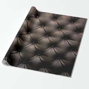 A dark leather cushion background, from a car seat wrapping paper