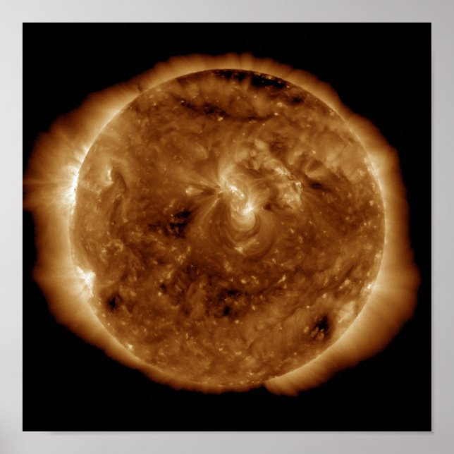 A dark rift in the sun's atmosphere poster (Front)