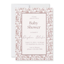 A Darling Arrival Baby Shower Invitation