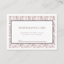 A Darling Arrival - Diaper Raffle Card