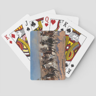 A Dash for the Timber by Frederic Remington Playing Cards