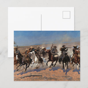 A Dash for the Timber by Frederic Remington Postcard