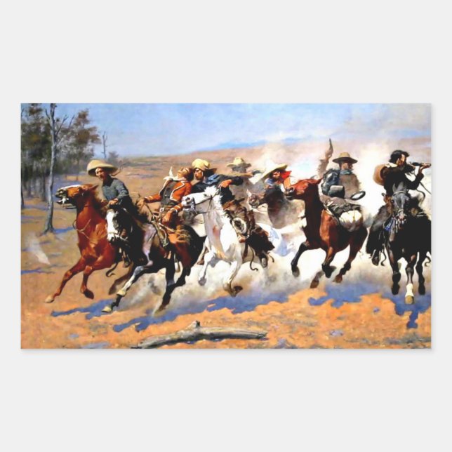A Dash for the Timber by  Frederick Remington Sticker (Front)