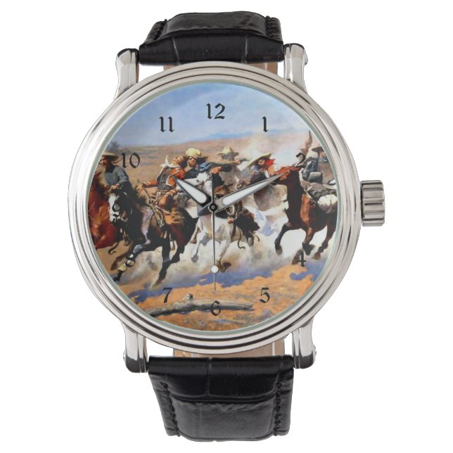 A Dash for the Timber, Frederic Remington, Watch (Front)